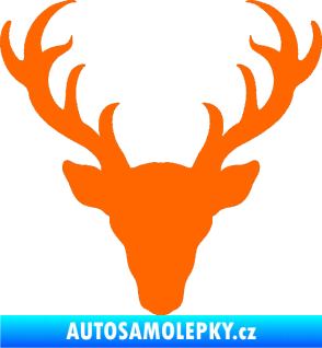 Samolepka Jelen trofej 003 Fluorescentní oranžová