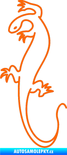 Samolepka Ještěrka 005 levá Fluorescentní oranžová