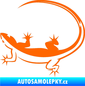 Samolepka Ještěrka 010 levá Fluorescentní oranžová