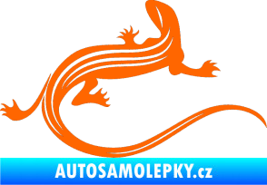 Samolepka Ještěrka 011 pravá Fluorescentní oranžová