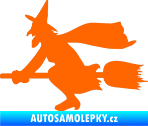 Samolepka Ježibaba levá Fluorescentní oranžová