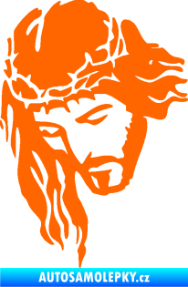 Samolepka Ježíš 003 levá Fluorescentní oranžová