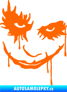 Samolepka Joker 003 pravá tvář Fluorescentní oranžová