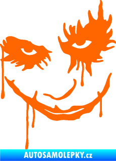 Samolepka Joker 003 levá tvář Fluorescentní oranžová