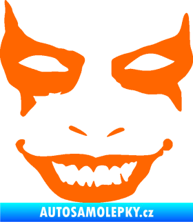 Samolepka Joker 004 tvář levá Fluorescentní oranžová