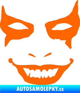 Samolepka Joker 004 tvář pravá Fluorescentní oranžová