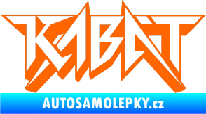 Samolepka Kabát 002 Fluorescentní oranžová