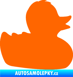 Samolepka Kachnička 001 pravá Fluorescentní oranžová