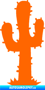Samolepka Kaktus 001 levá Fluorescentní oranžová