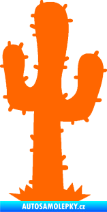 Samolepka Kaktus 001 pravá Fluorescentní oranžová