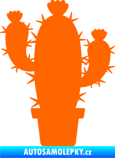 Samolepka Kaktus 003 levá Fluorescentní oranžová