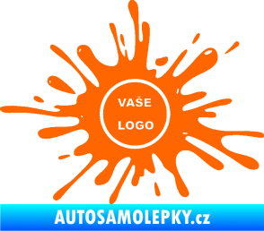 Samolepka Kaňka 003 znak Fluorescentní oranžová