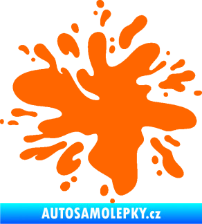 Samolepka Kaňka 005 levá hodně kapek Fluorescentní oranžová