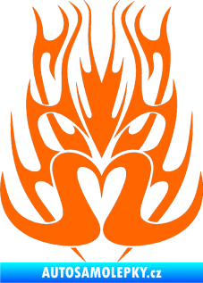 Samolepka Kapota 017 Fluorescentní oranžová