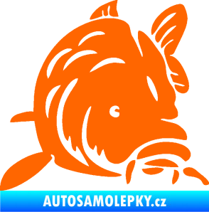 Samolepka Kapr 002 pravá Fluorescentní oranžová