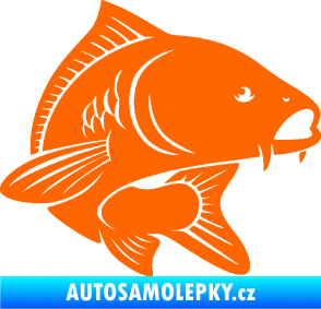 Samolepka Kapr 008 pravá Fluorescentní oranžová