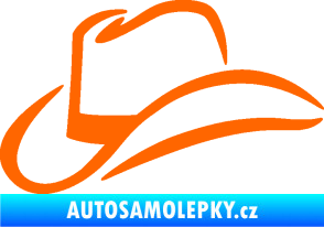 Samolepka Klobouk 002 levá Fluorescentní oranžová