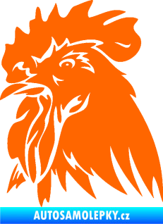 Samolepka Kohout 001 levá Fluorescentní oranžová