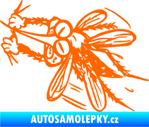 Samolepka Komár 002 levá Fluorescentní oranžová