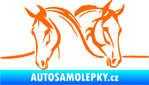 Samolepka Koníci 006 levá Fluorescentní oranžová