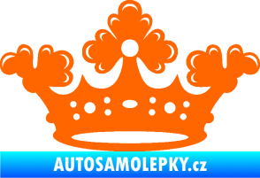 Samolepka Korunka 002 Fluorescentní oranžová