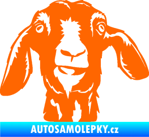 Samolepka Koza 003 pravá Fluorescentní oranžová