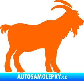 Samolepka Kozel 008 pravá silueta Fluorescentní oranžová