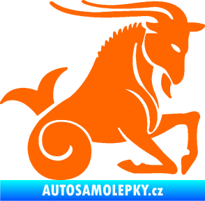 Samolepka Kozoroh 004 pravá Fluorescentní oranžová
