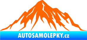 Samolepka Krajina hory 010 pravá Fluorescentní oranžová