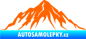 Samolepka Krajina hory 010 levá Fluorescentní oranžová