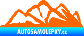Samolepka Krajina hory 013 pravá Fluorescentní oranžová
