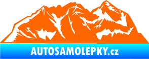 Samolepka Krajina hory 024 levá Fluorescentní oranžová
