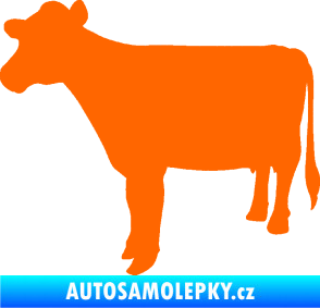 Samolepka Kráva 001 levá Fluorescentní oranžová