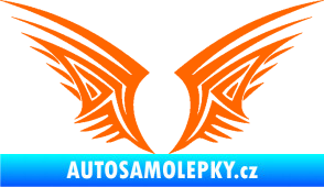 Samolepka Křídla 005 Fluorescentní oranžová