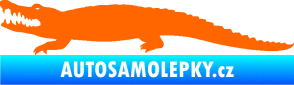 Samolepka Krokodýl 002 levá Fluorescentní oranžová