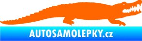 Samolepka Krokodýl 002 pravá Fluorescentní oranžová