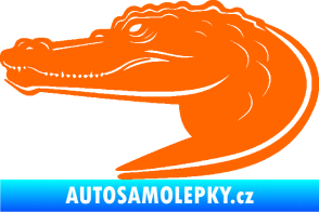 Samolepka Krokodýl 004 levá Fluorescentní oranžová