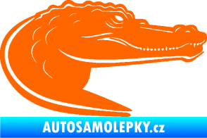 Samolepka Krokodýl 004 pravá Fluorescentní oranžová