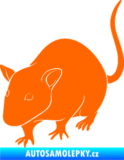 Samolepka Krysa 003 levá Fluorescentní oranžová