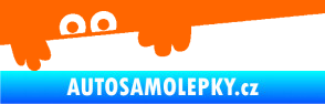 Samolepka Kuk 008 levá šmírák Fluorescentní oranžová