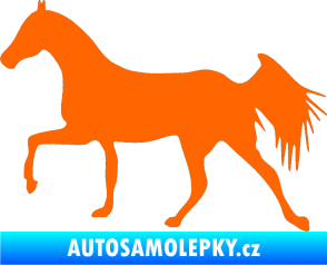 Samolepka Kůň 001 levá Fluorescentní oranžová