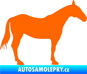 Samolepka Kůň 005 pravá Fluorescentní oranžová