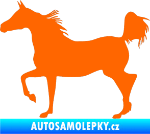 Samolepka Kůň 009 levá Fluorescentní oranžová