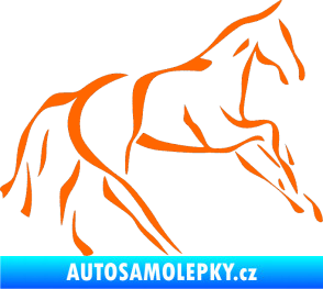 Samolepka Kůň 024 pravá Fluorescentní oranžová
