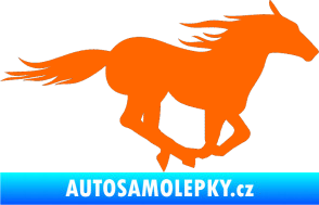 Samolepka Kůň 029 pravá Fluorescentní oranžová