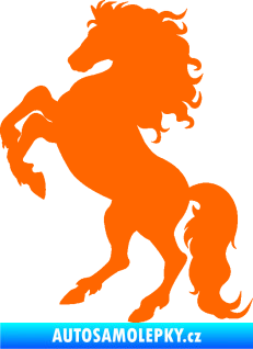 Samolepka Kůň 038 levá Fluorescentní oranžová