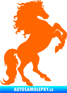 Samolepka Kůň 038 pravá Fluorescentní oranžová