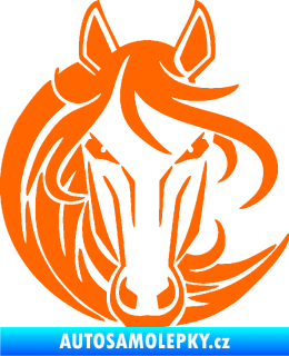 Samolepka Kůň 043 levá Fluorescentní oranžová