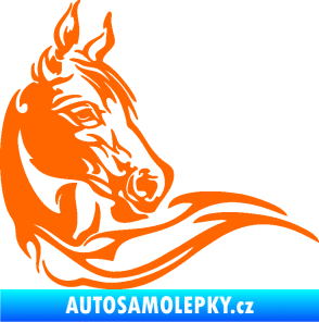 Samolepka Kůň 085 pravá Fluorescentní oranžová