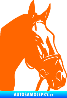 Samolepka Kůň 089 pravá Fluorescentní oranžová